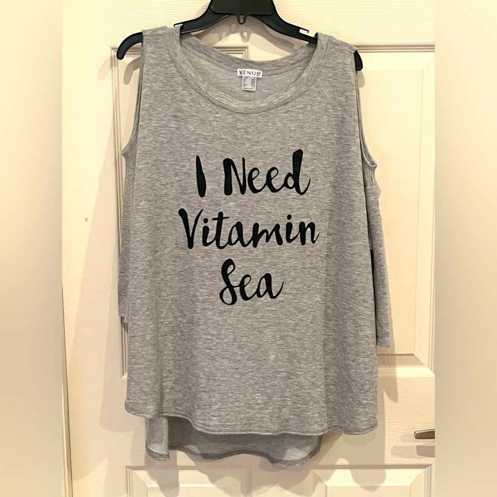 # Venus 2X Cold shoulder lightweight sweatshirt